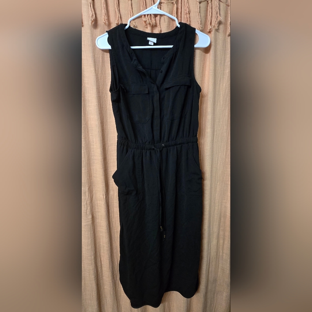 Merona Black Sleeveless Maxi Dress - Picture 2 of 4